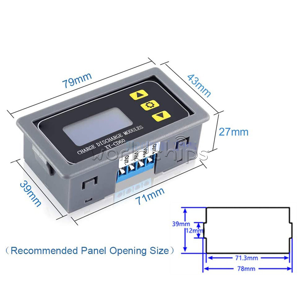 CD60 LCD Battery Charger Controller DC6-60V Charge Discharge Protection Module