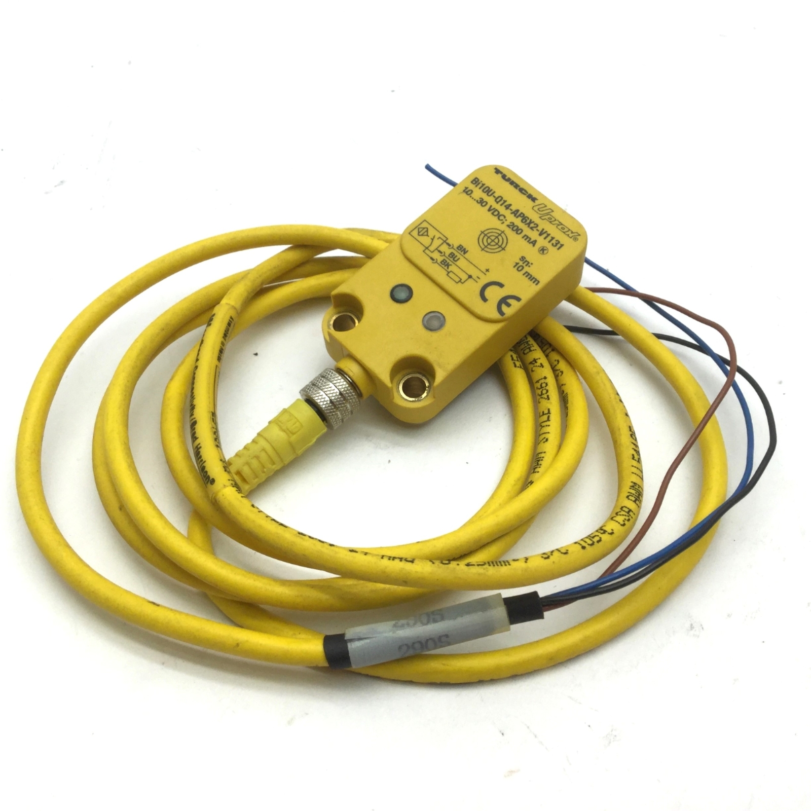 Turck Bi10U-Q14-AP6X2-V1131 Inductive Proximity Sensor, 10mm Range, 10-30VDC