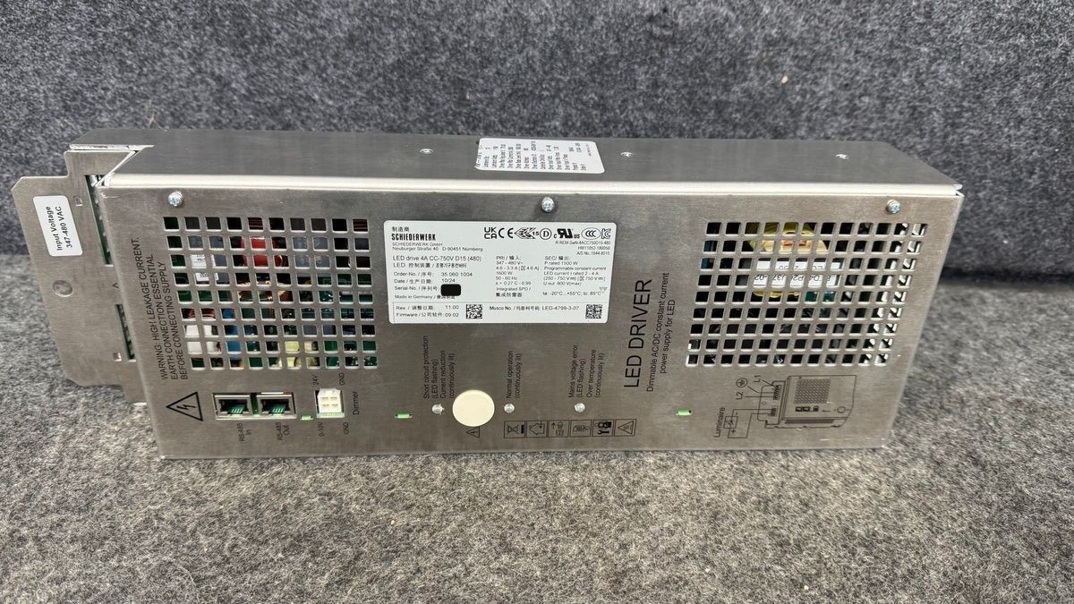 SCHIEDERWERK Dimmable LED Drive AC/DC Power Supply 4A CC-750V D15