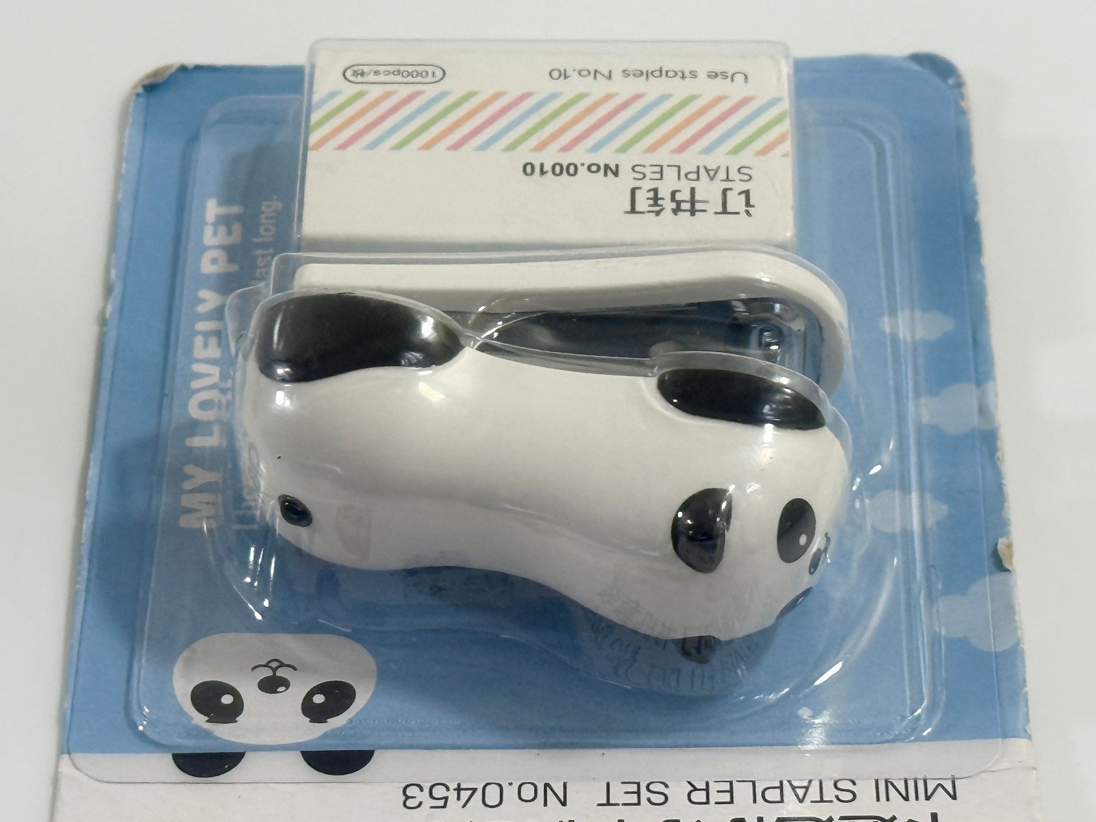 Panda Mini Stapler 20 Sheets Capacity with Staples For Office Home Classroom