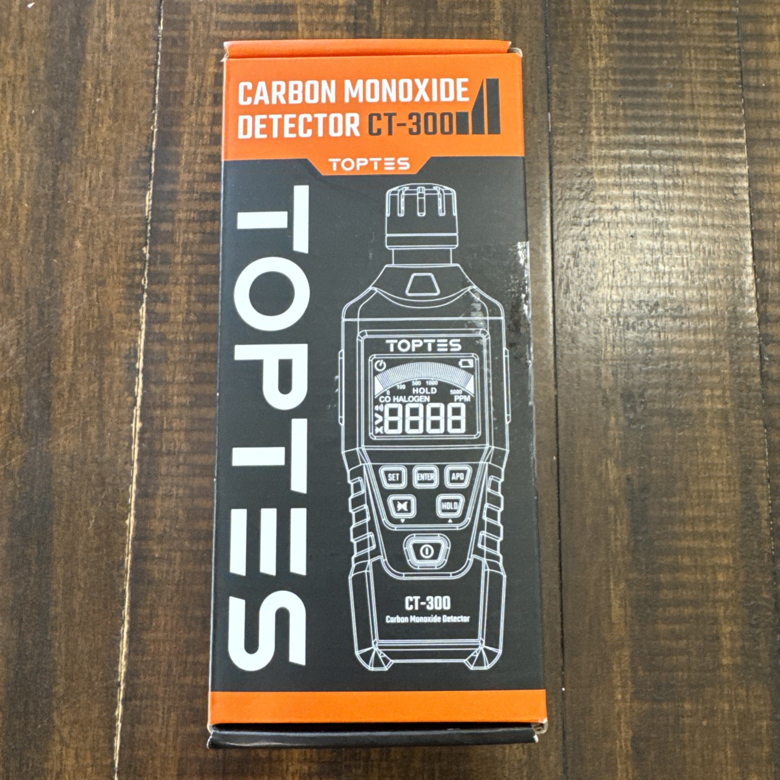 TOPTES CT-300 Carbon Monoxide Detector Handheld Gas Monitor H12D-L030255 Tested