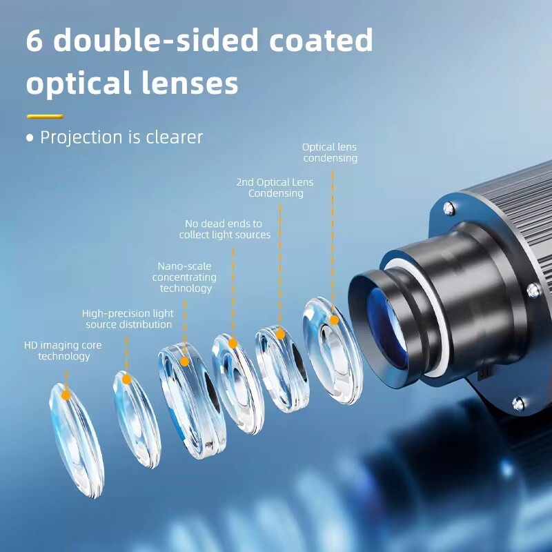 60W-600W Cloud Sky Effect Projector Waterproof Dynamic Logo GOBO Projector Lamp