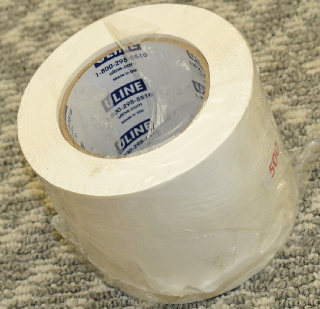 Removable Adhesive Circle Labels – Clear Seal, 4″ – 500/roll ULINE