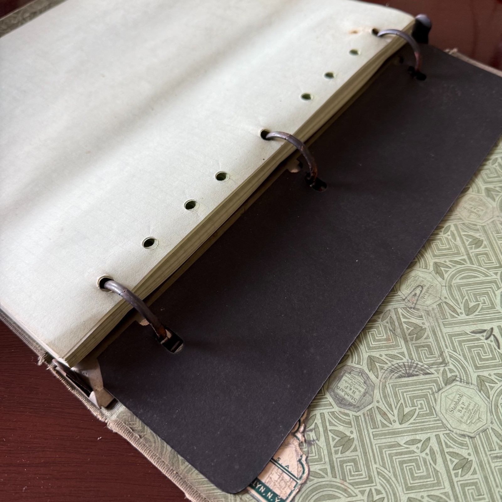 Boorum & Pease Vintage No. S2552ML Account Ledger 3 Ring Binder Stencil Office