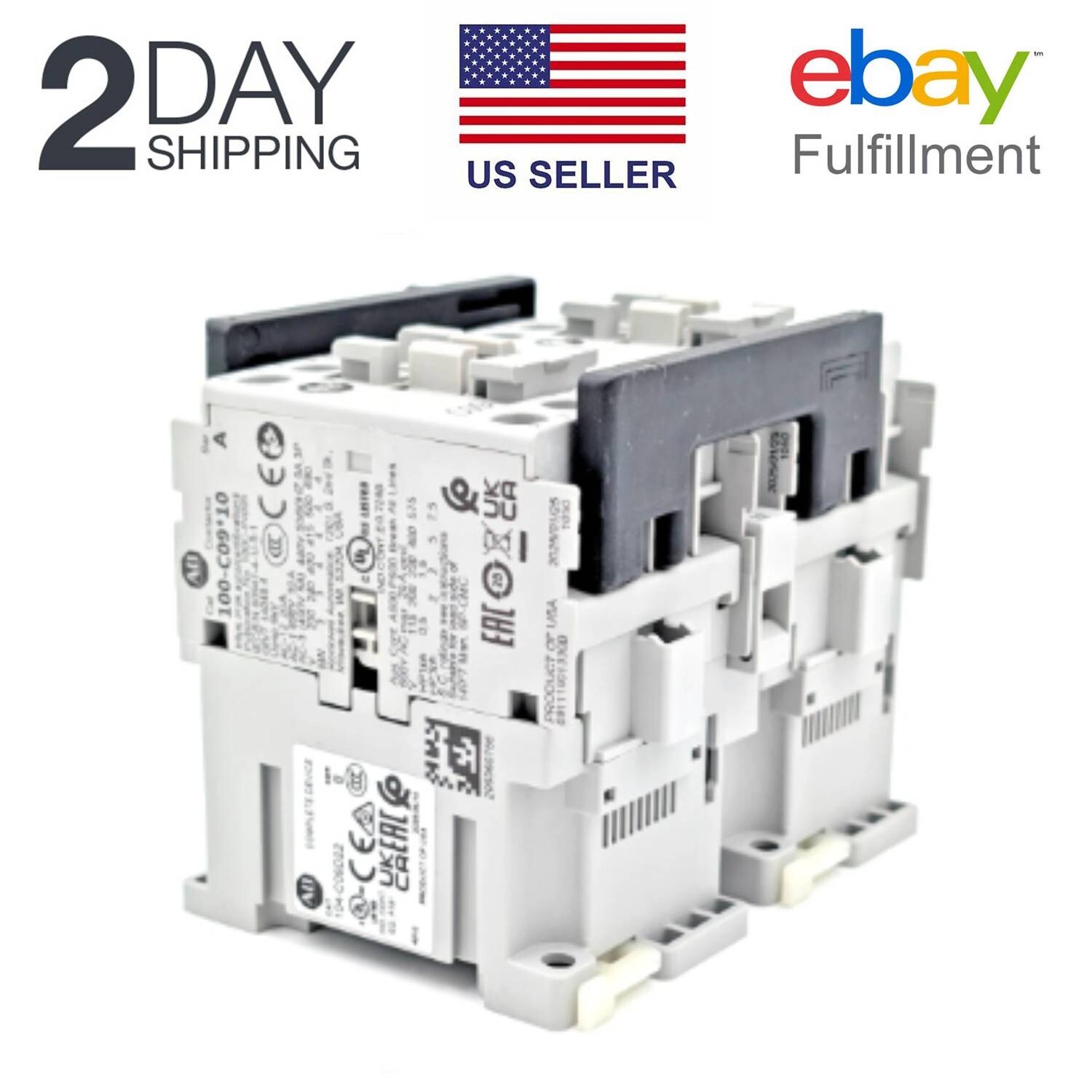 Allen Bradley 104-C09D22 9A 110V 50Hz/120V 60Hz Reversing Contactor USA NEW