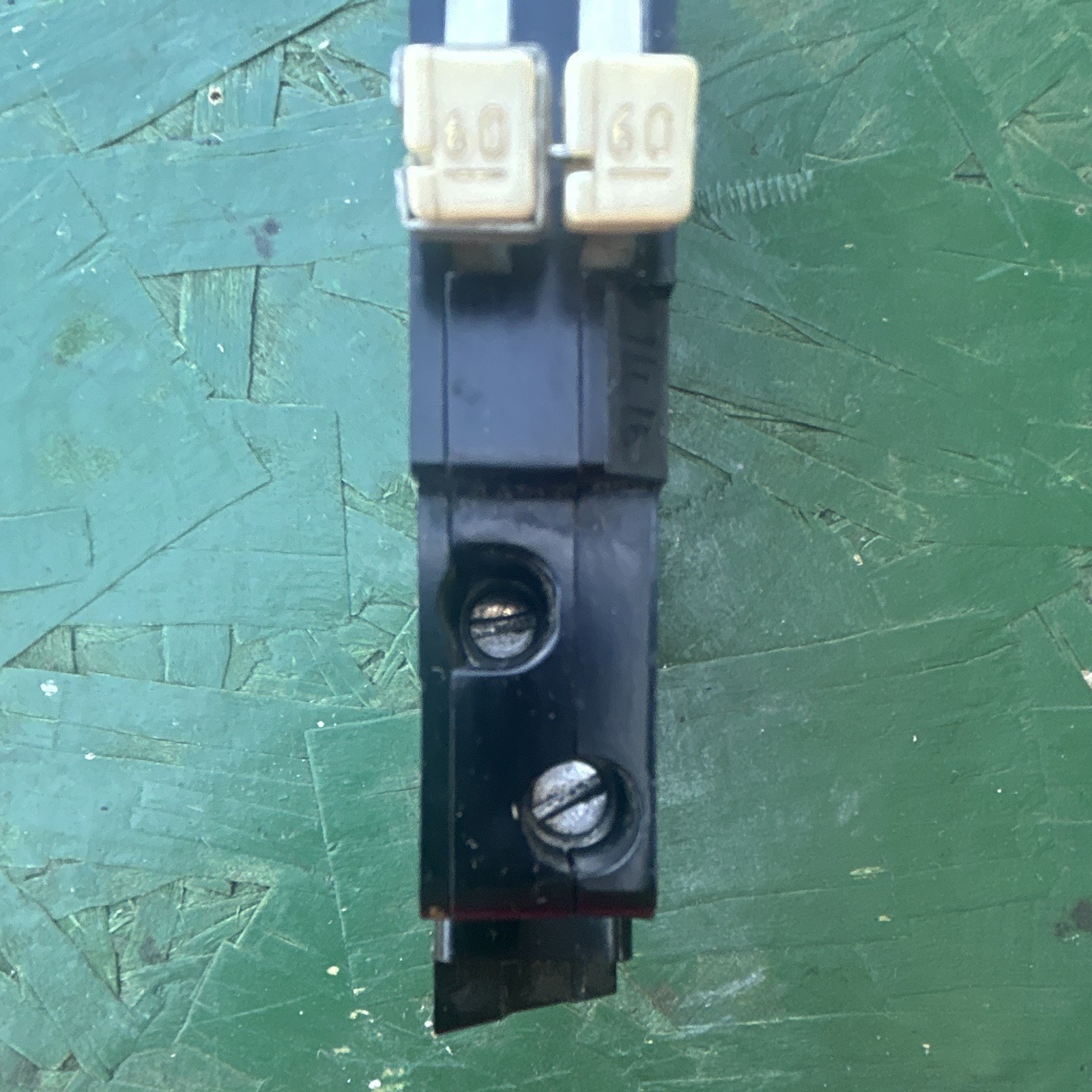 Zinsco RC38 60A 2 Pole Plug-In Circuit Breaker 201-250V Thermal Overload