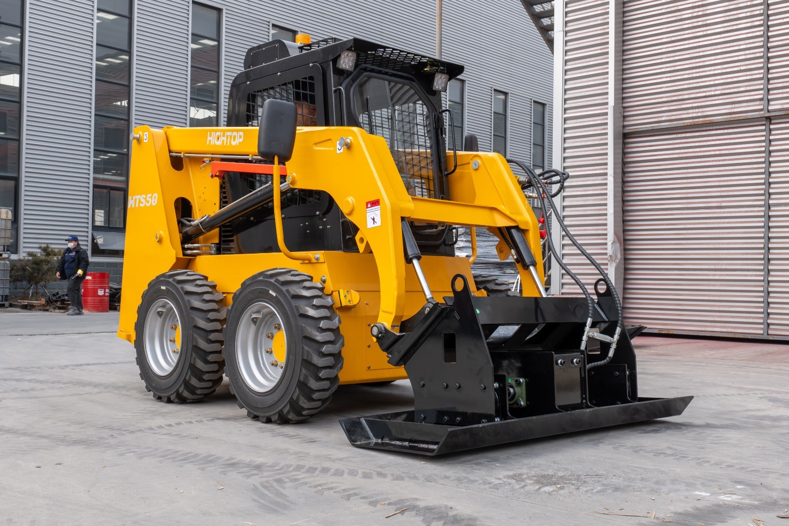 Road Vibratory Flat Plate Compactor fit Bobcat Skid Steer Loaders Free Shipping