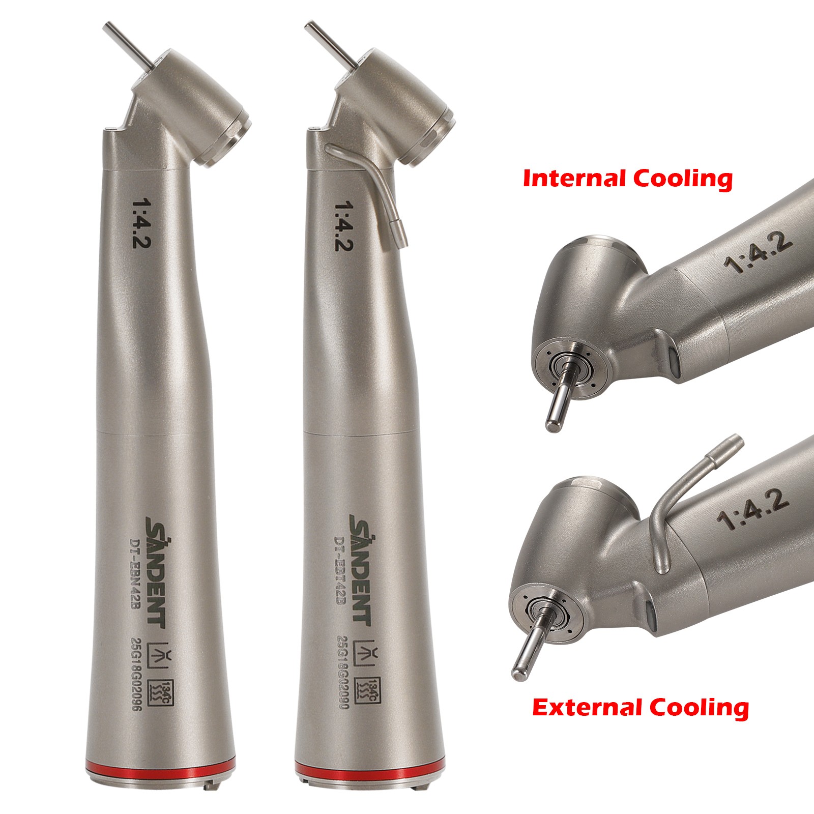 Dental 45° Angle Electric Handpiece 1:4.2 Fiber Optic Surgical NSK Ti Max Z45L