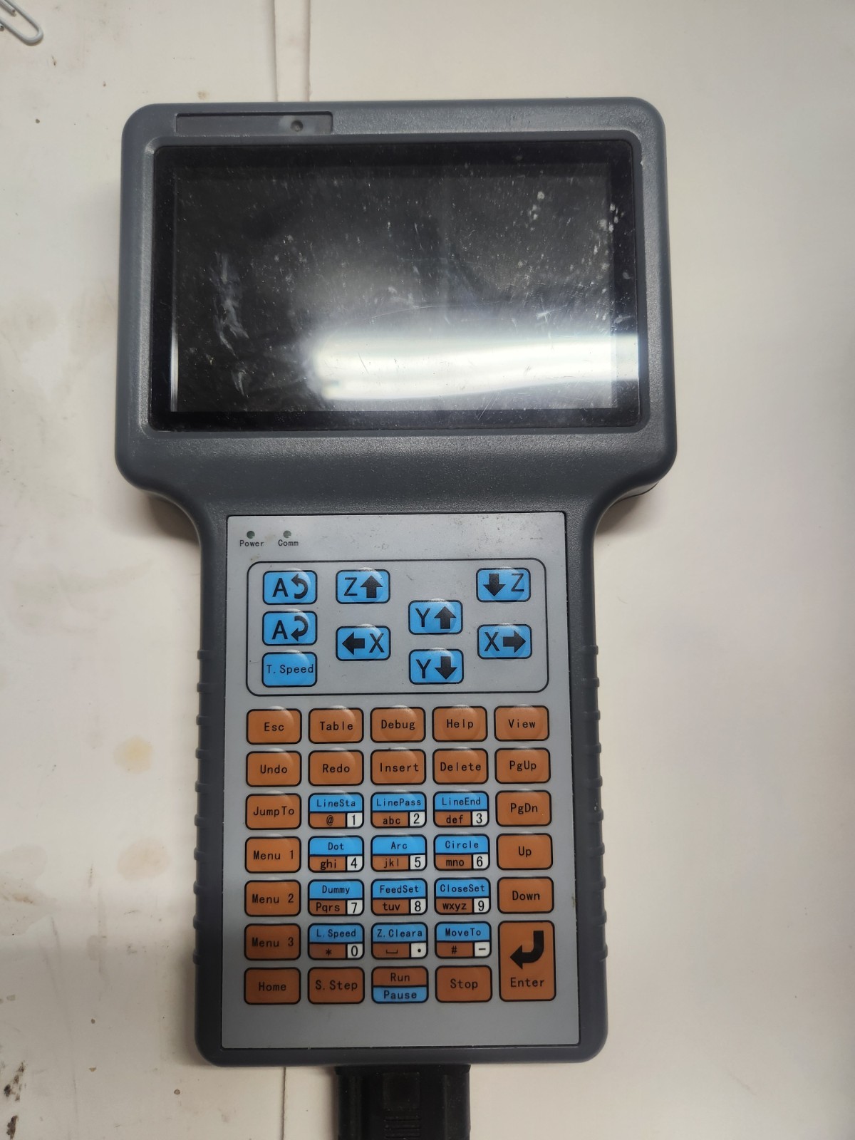 Industrial Robot Teach Pendant Handheld Controller w/ Display Keypad X/Y/Z Jog