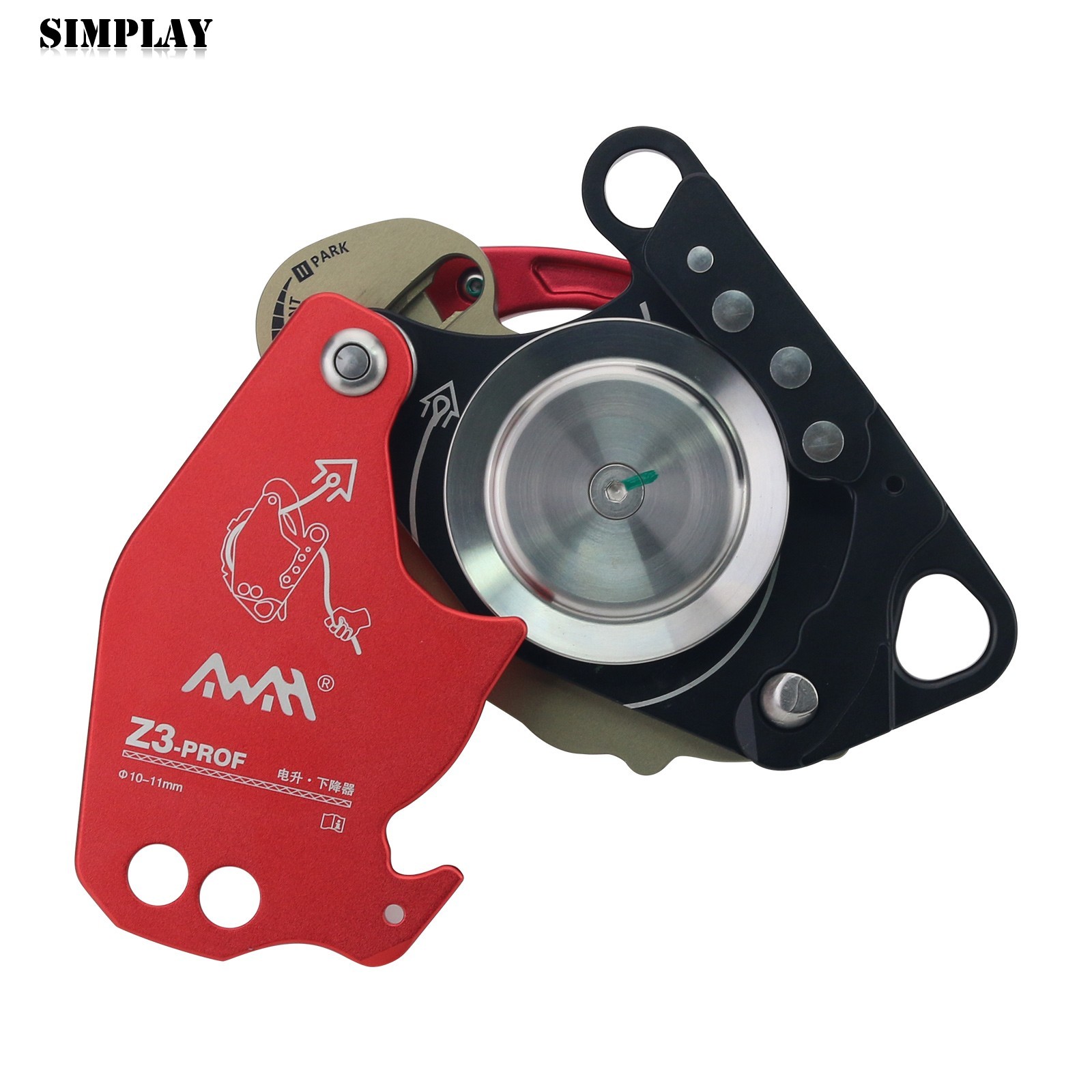 Z3-PROF Red Ascent Descent Device Ascender Descender Device (with Tool Box)