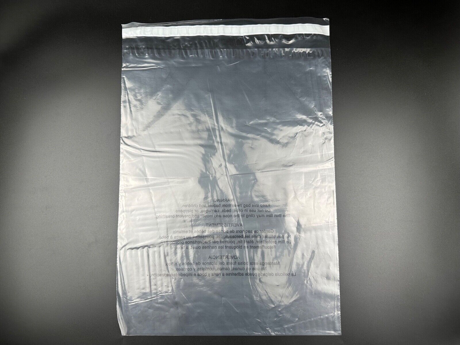 Poly Bags Resealable Suffocation Warning Clear Merchandise 1.5 mil Shirt Apparel