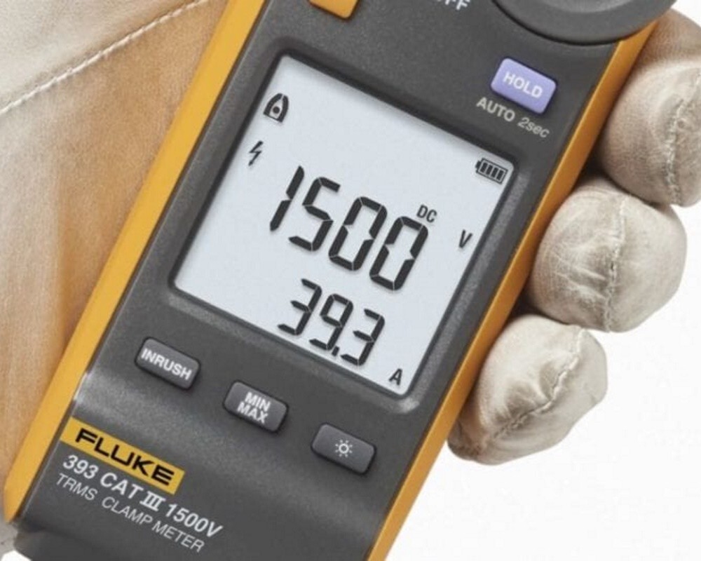 FLUKE CLAPM METER TYPE 393 FC For CAT III 1500V True-RMS NEW From JAPAN