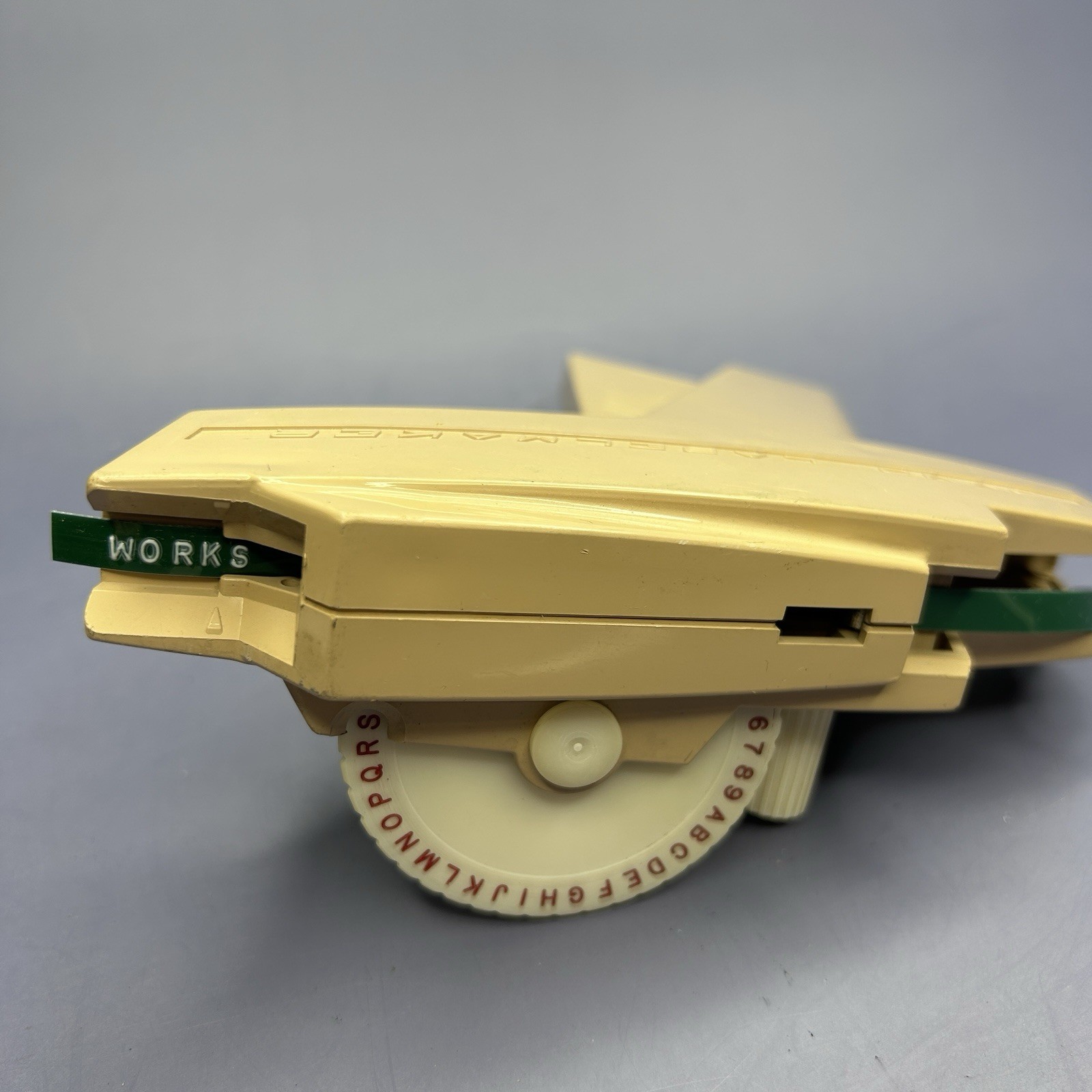 Vintage DYMO Label Maker Beige Works
