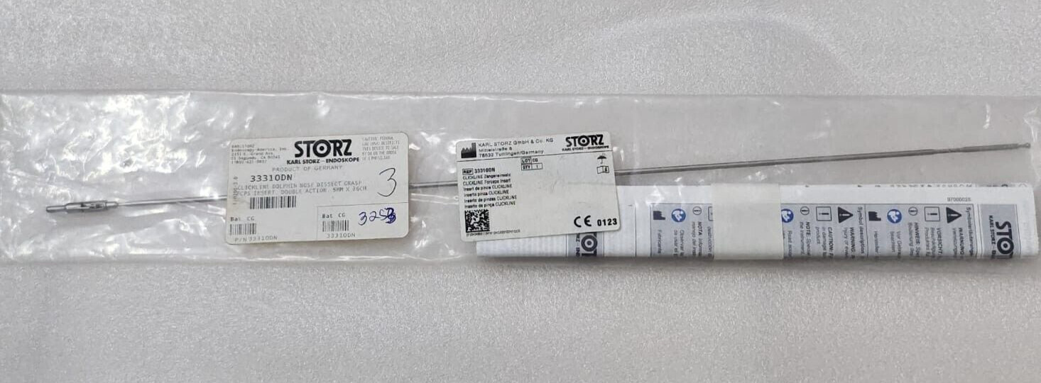 KARL STRZ 33310DN CLICKLINE DOLPHIN NOSE GRASP INSERT ,DOUBLE ACTION, 5MMX36CM