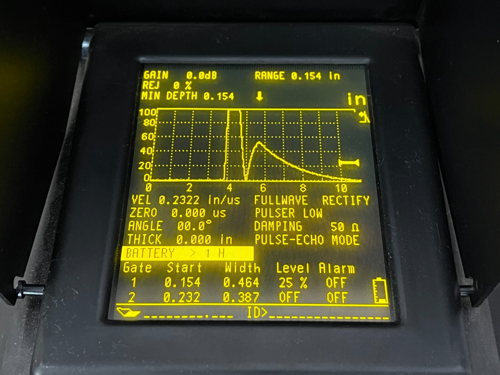 Panametrics EPOCH III 2300 Ultrasonic Flaw Detector – Battery wont hold charge