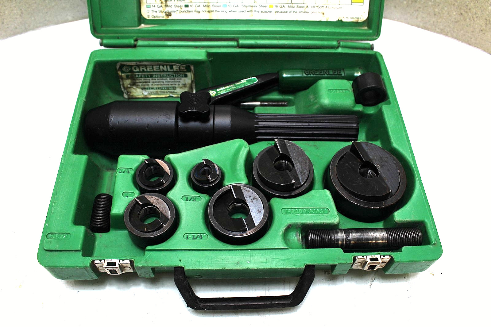 GREENLEE 7906/7806 SB Quick Draw Hydraulic Knockout Set (100% TESTED)