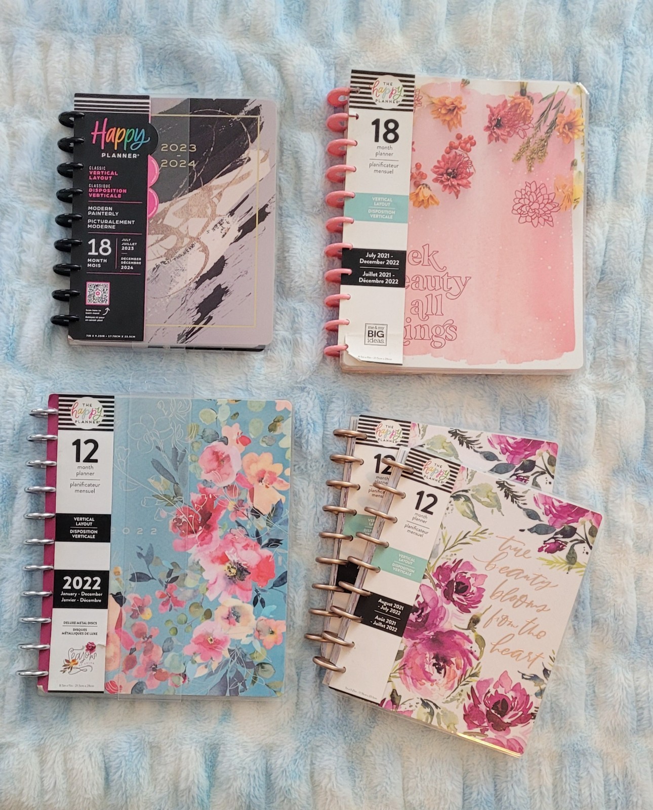 ‘Happy Planner’ 2021-2022, 2023-2024 Planning Calendars (lot of 5) OUTDATED