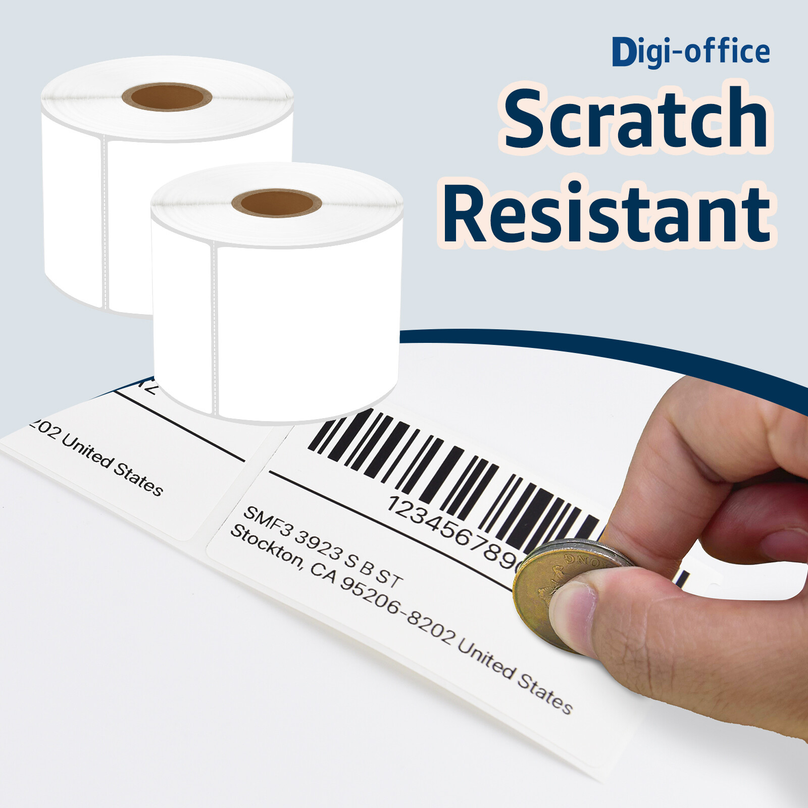 5 Rolls 500 Labels 4X6 Direct Thermal for Zebra LP 2443 2844 2442 Eltron ZP450