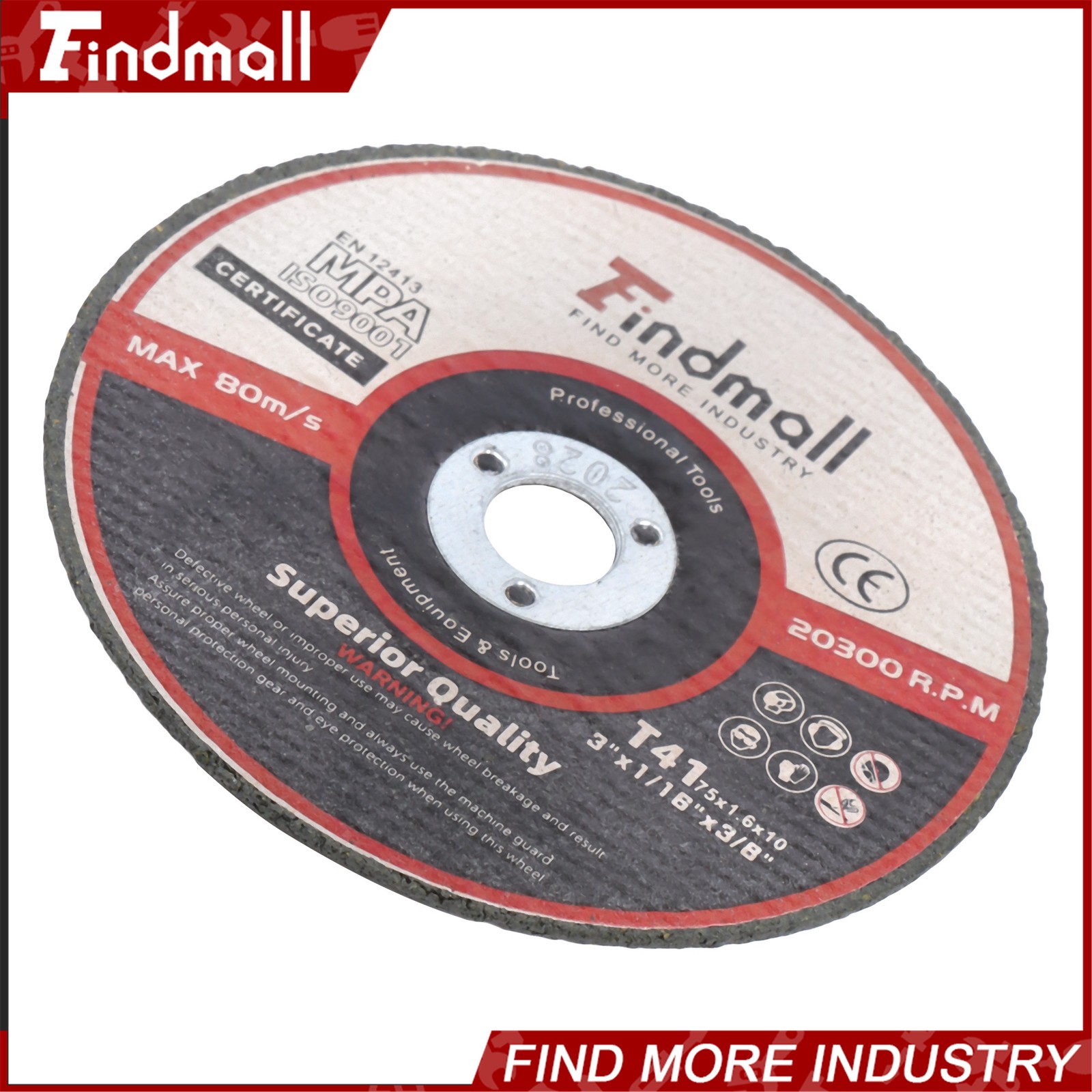 Findmall 25 Pack Cut Off Wheels 3″ x 1/32″ x 3/8″ Cutting Discs for Die Grinder