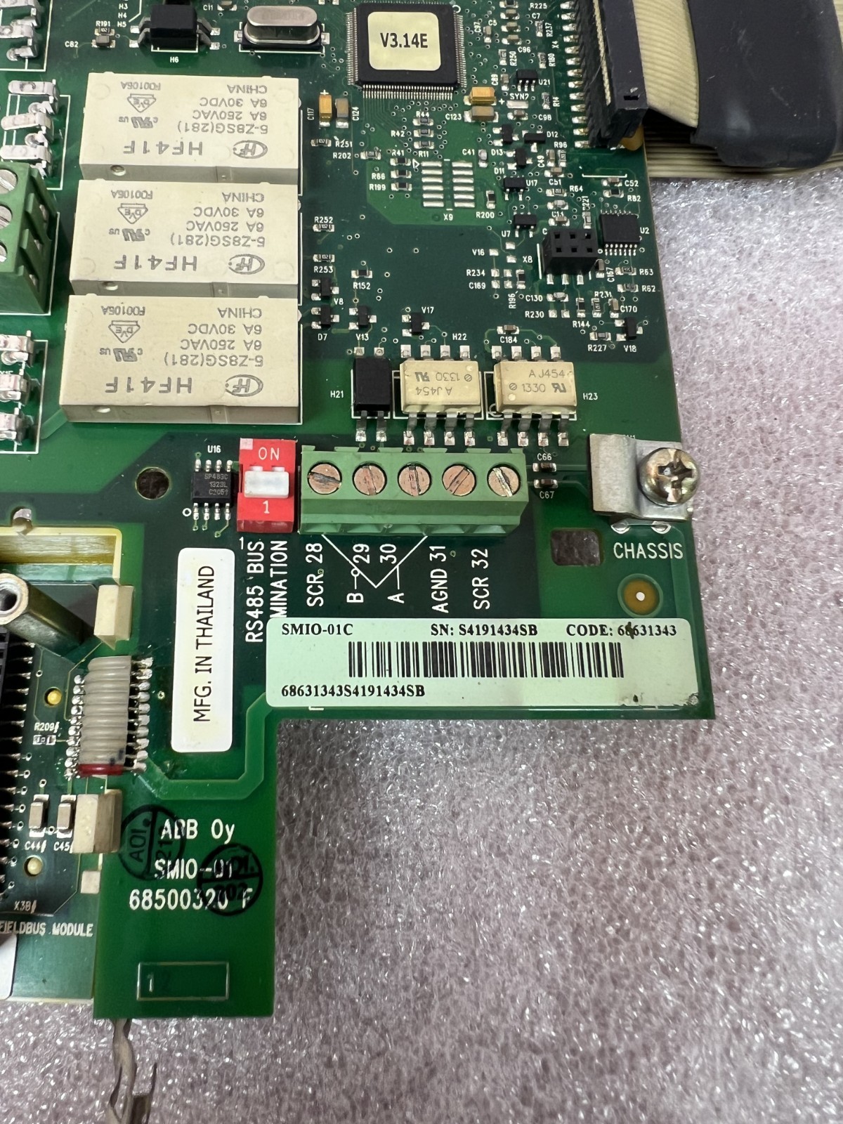 ABB SMIO-01C ACS550 Control Board 68500320 G