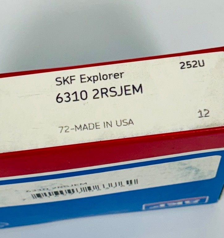 SKF 6310 2RSJEM Deep Groove Ball Bearing Single Row Sealed 57x110x27mm – NEW