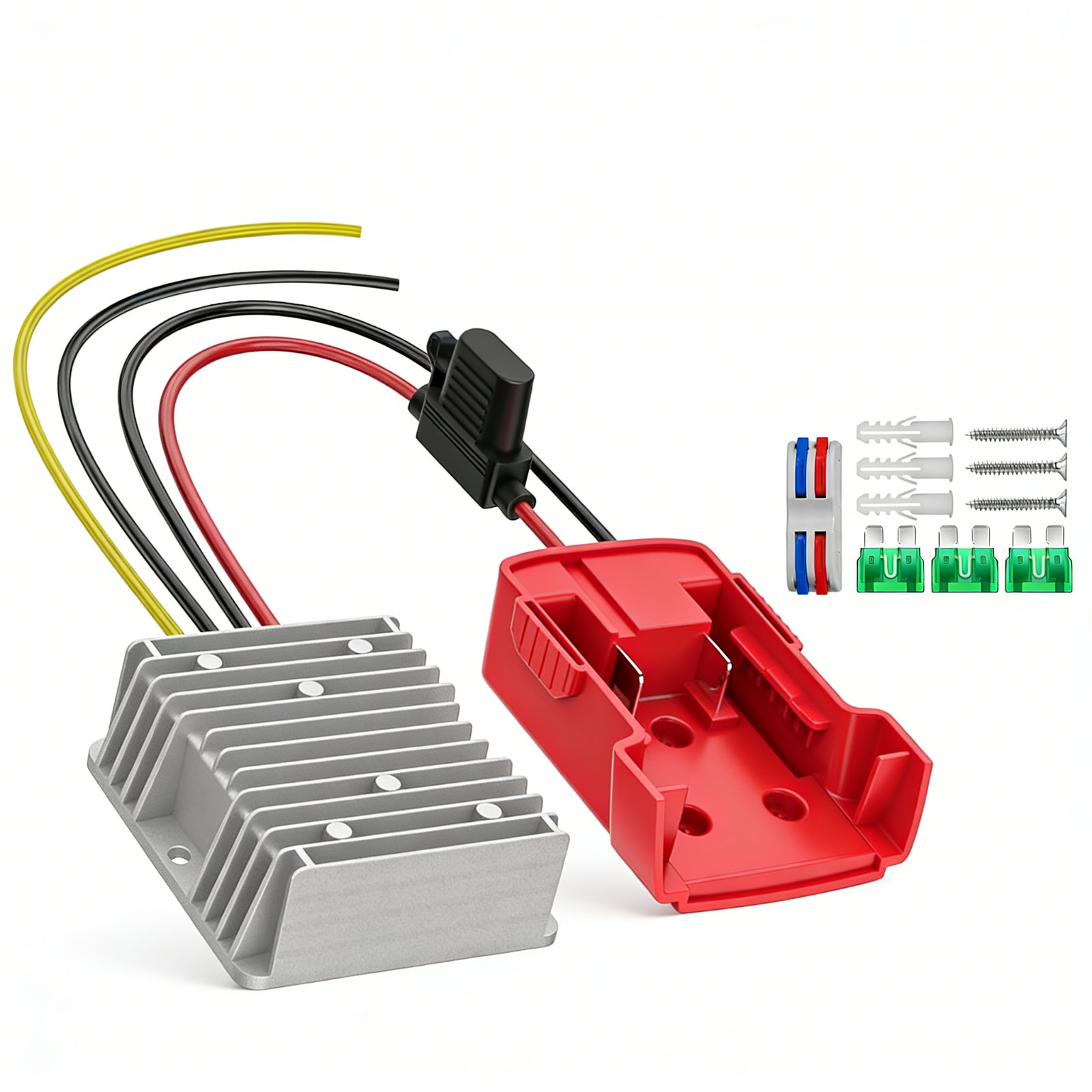 240W 20A 18V to 12V Step Down Converter Compatible with Milwaukee 18V Battery