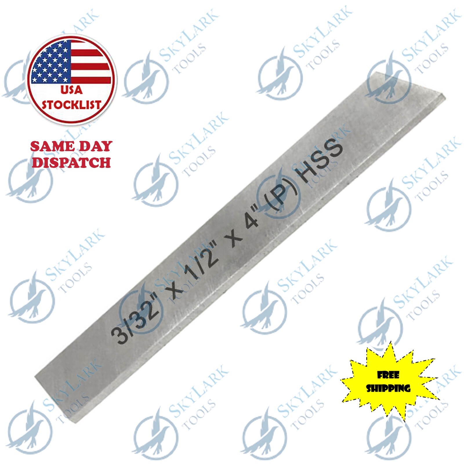 High Speed Steel 3/32 Inch x 1/2 Inch x 4 Inch Cut Off Parting Blade USA