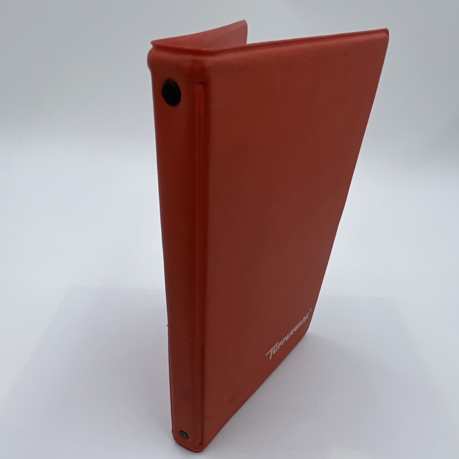 VINTAGE 1970s Tupperware Red Daily Use Binder 50 Sheet Capacity