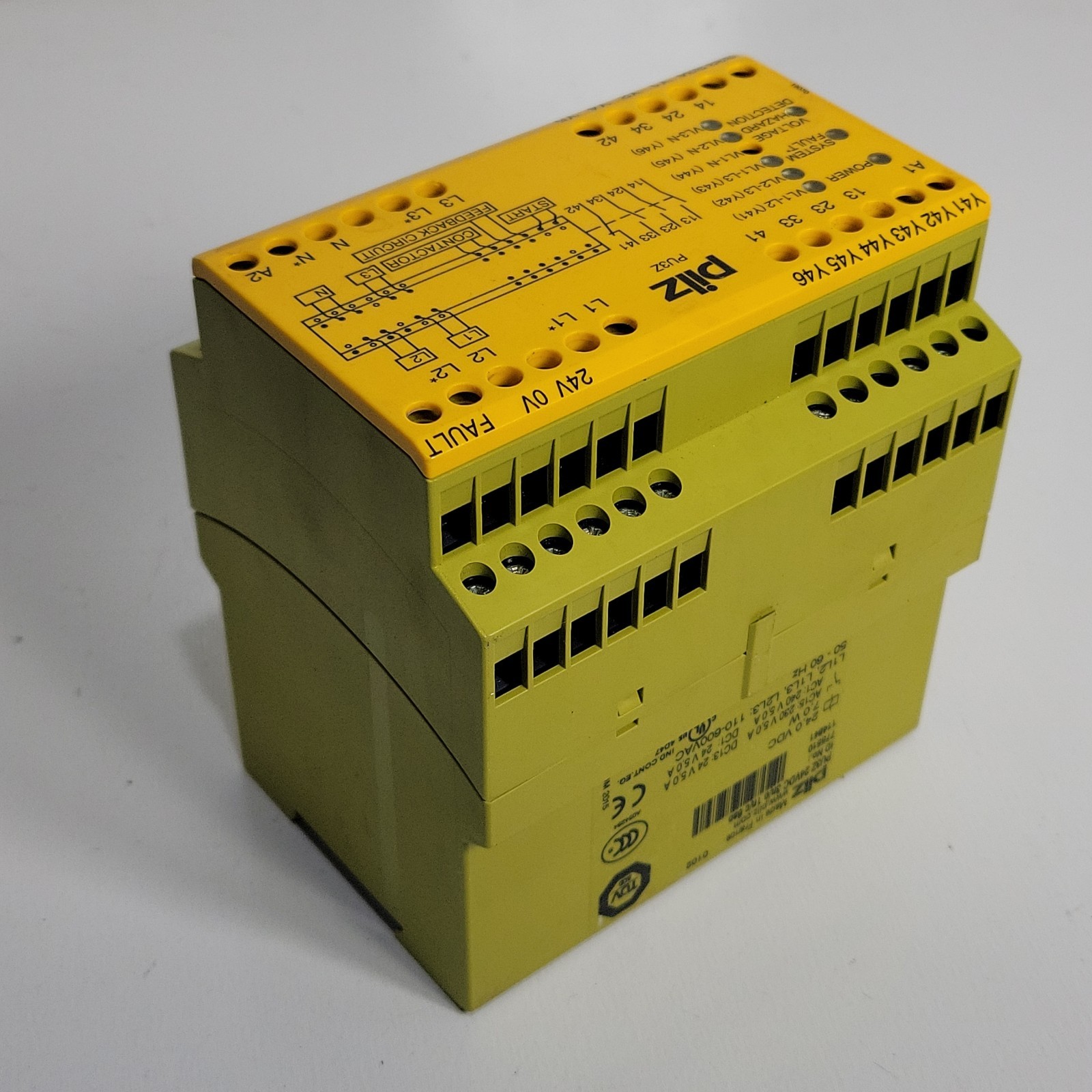 PILZ PU3Z 24VDC 3n/o 1n/c 6so 775510 Safety Relay Electric System Module