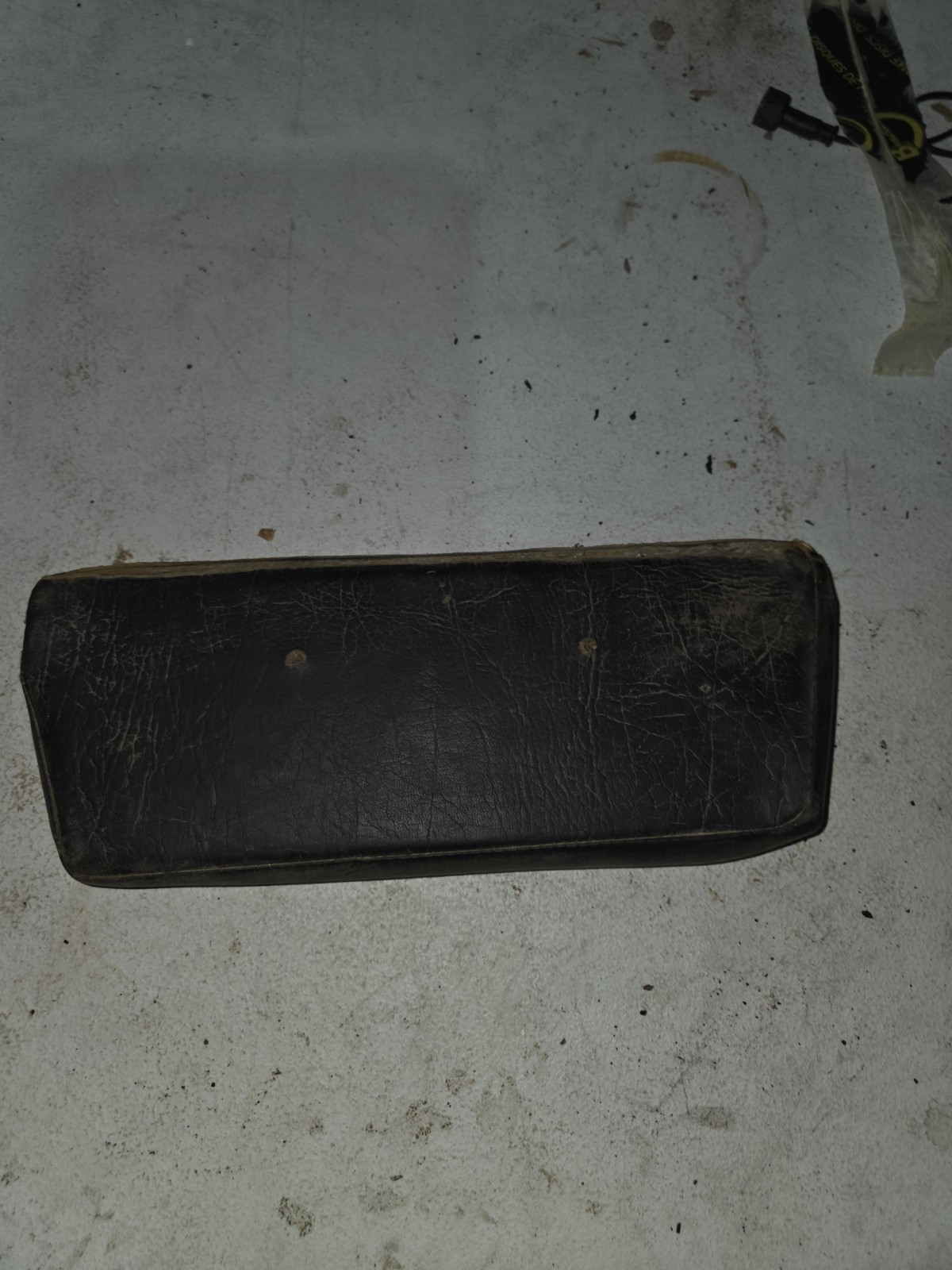 14″x5″ Tractor Seat Back Rest Cushion Black And White NOS Backrest