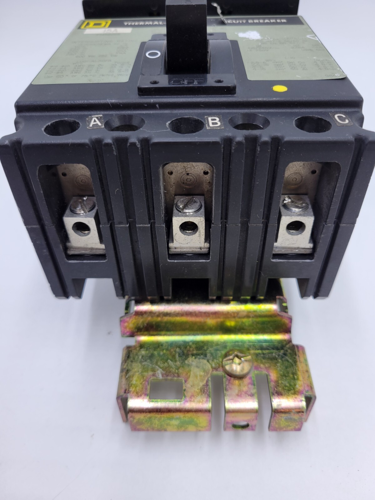 Square D FH36015 I-Line Circuit Breaker 15A 600V 3P 3PH Type FA FH 15 Amp 3 Pole