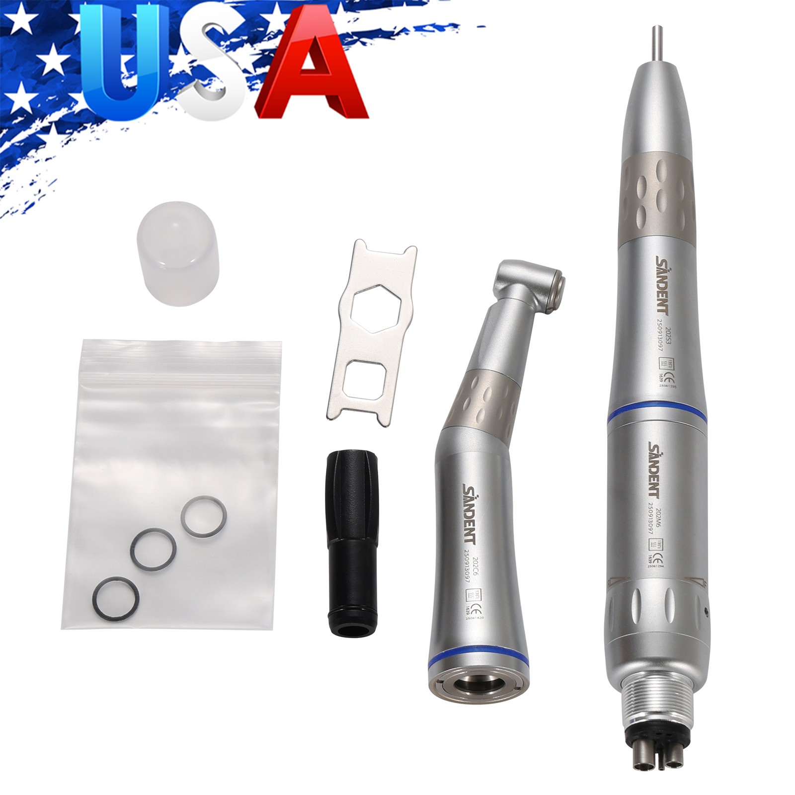 10 Pcs YDA4 Dental High Speed Turbine Handpiece Push 4Hole Fit NSK PANA MAX CE