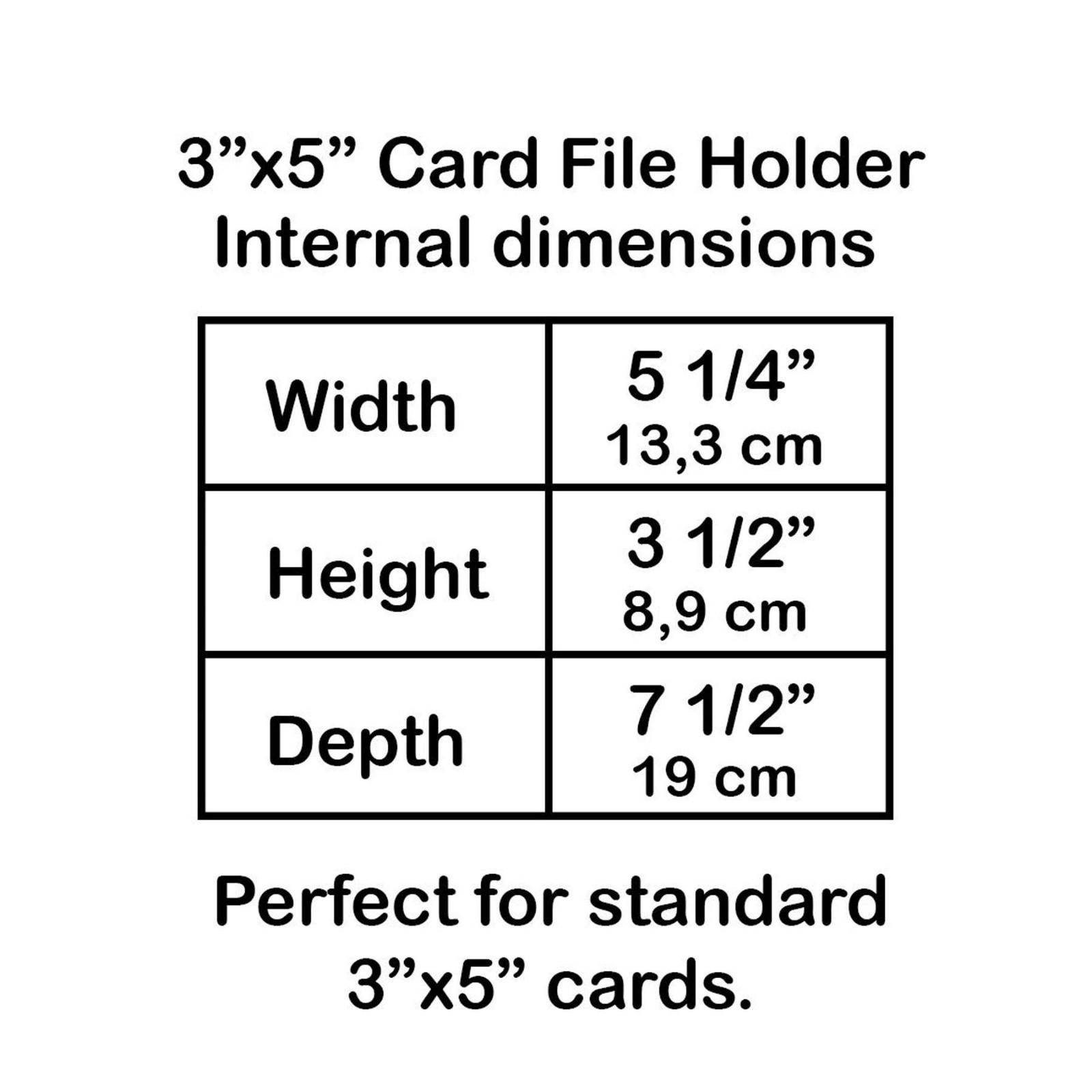 Heavy Duty 3×5 Card File Organizer Box – Metal Base, Clear Lid, Index Cards Incl