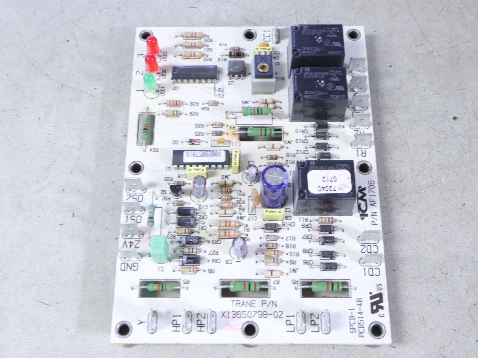 ICM AF1706 TRANE X13650798-02 Furnace Control Circuit Board