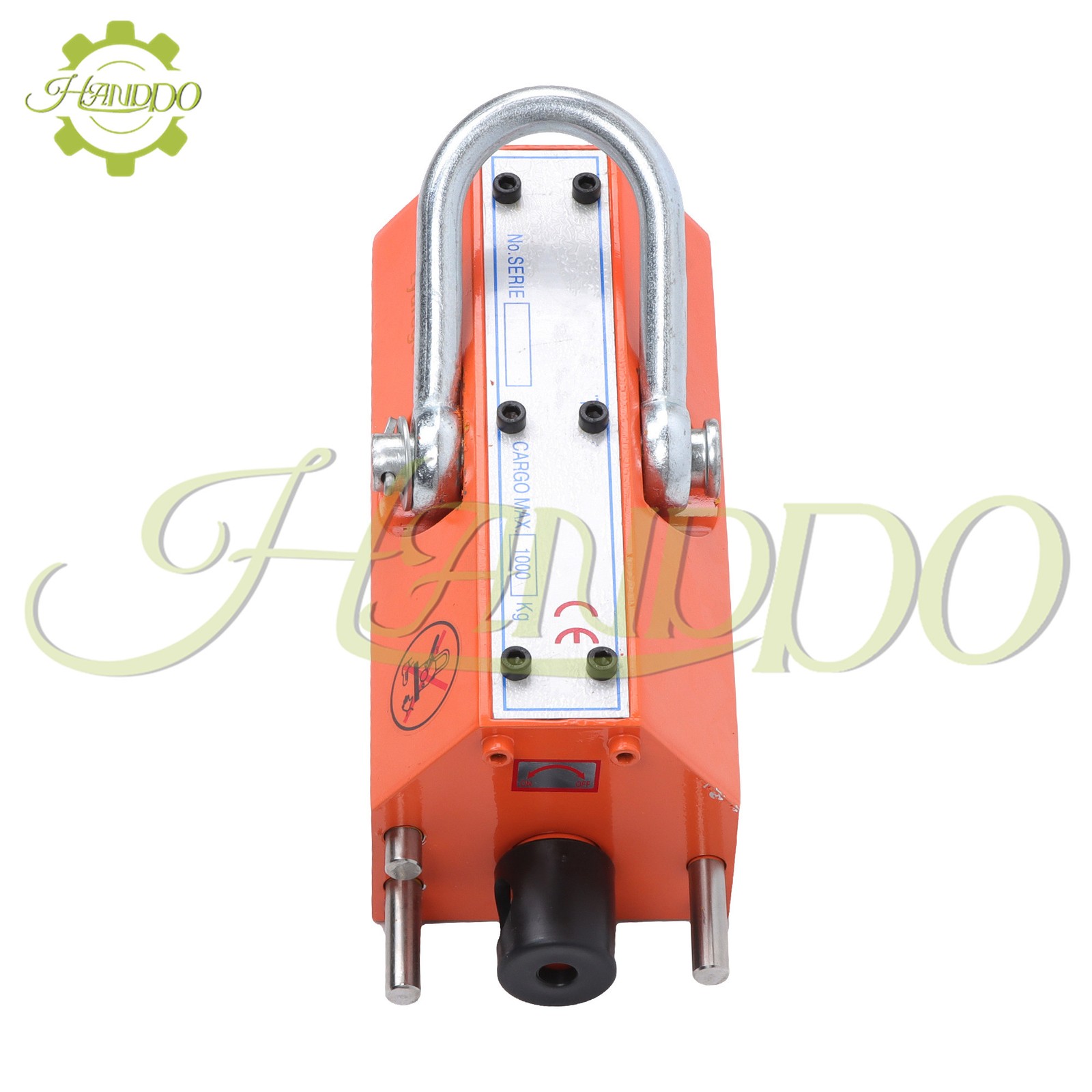 Permanent Magnetic Lifter Lifting Magnet 2200 lbs/1000 kg 2 Safety Factor Orange