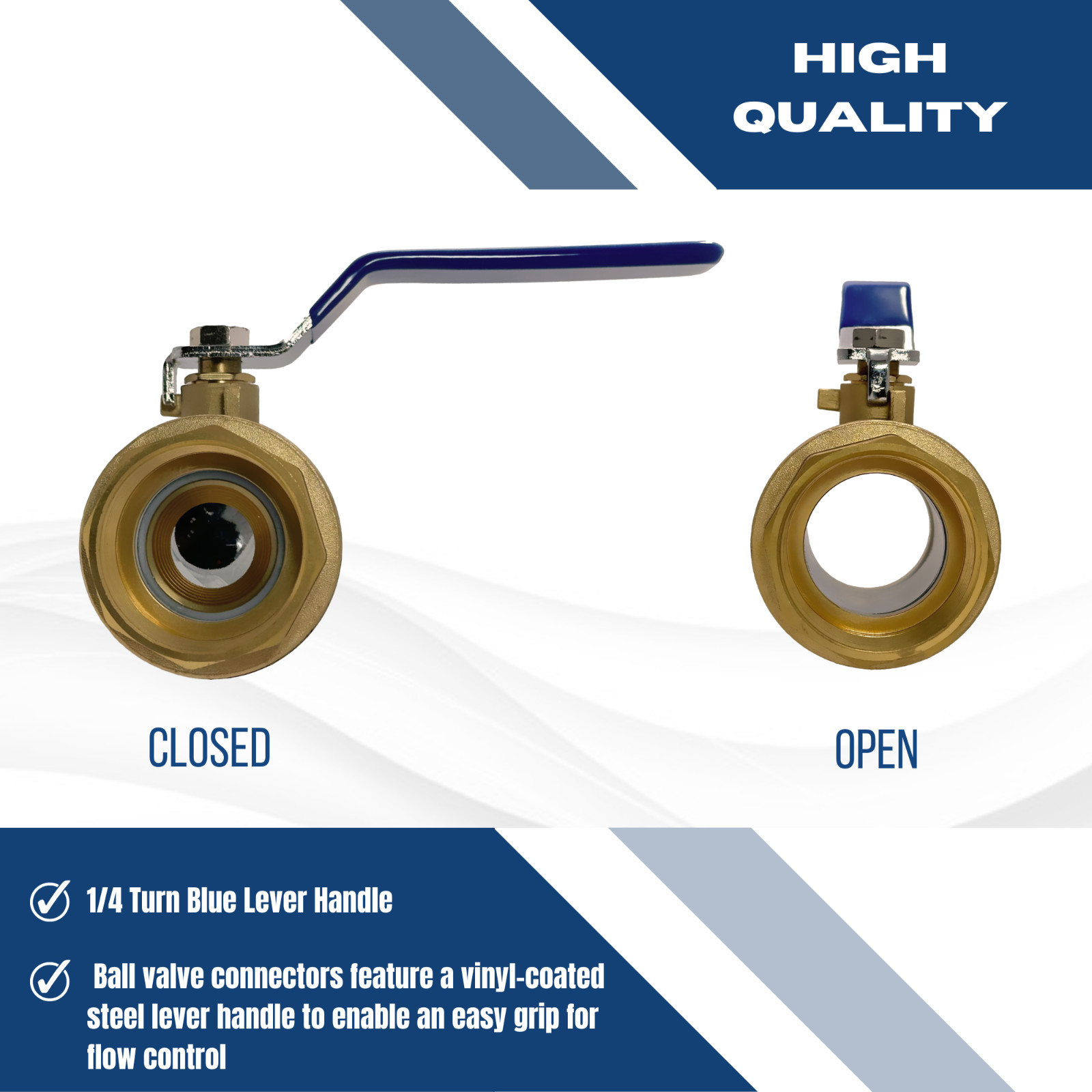 10) 3/4″ Female Ball Valve, Full Port, 600 WOG (Water, Oil, Gas)