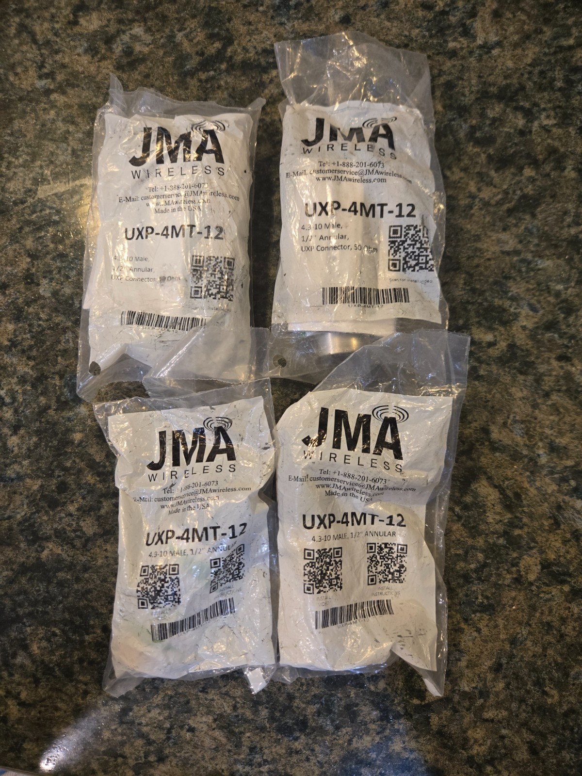4 Total-JMA UXP-4MT-12 Male Torque Connector for 1/2 in Annular Cable