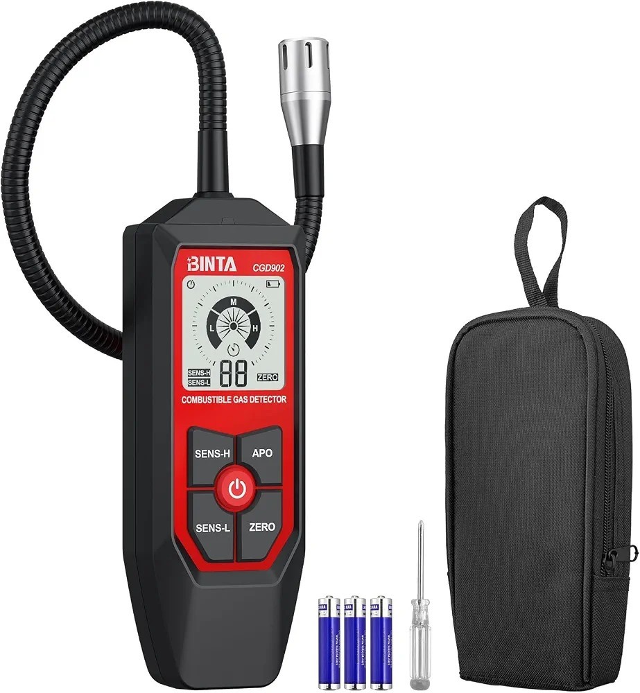 Natural Gas Detector, Combustible Gas Leak Detector with Probe