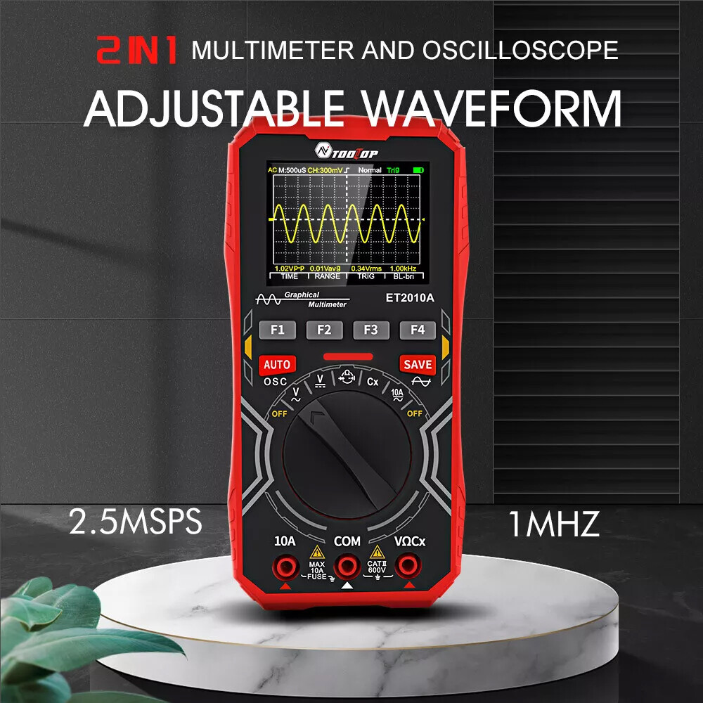 2in1 Oscilloscope Multimeter Digital Display Handheld Oscope Meter 1Mhz E3I8 28
