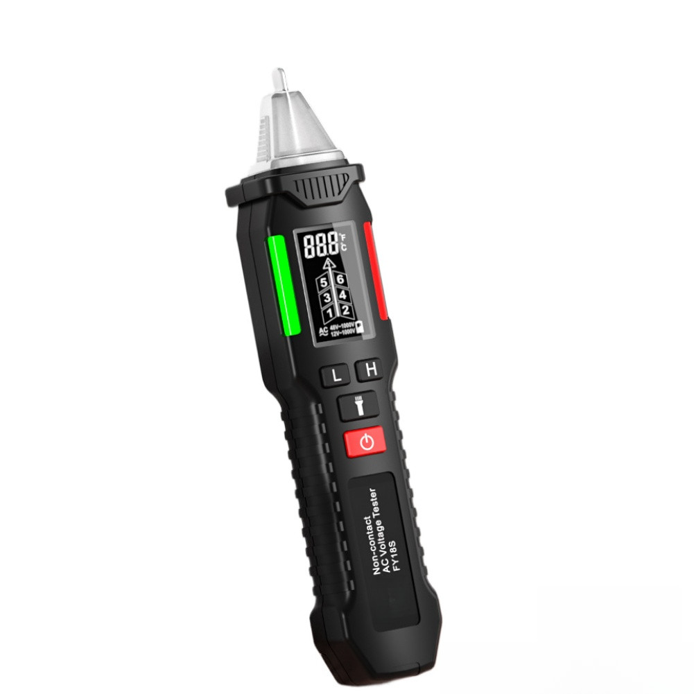 Non Contact AC Voltage Tester FY18S Large LCD Screen for Live Neutral Check