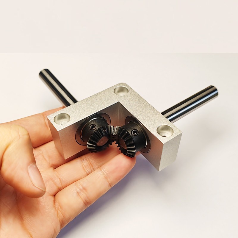 8/10mm Shaft Right Angle Gearbox, 90° 1:1 Bevel Gear Transmission for Models