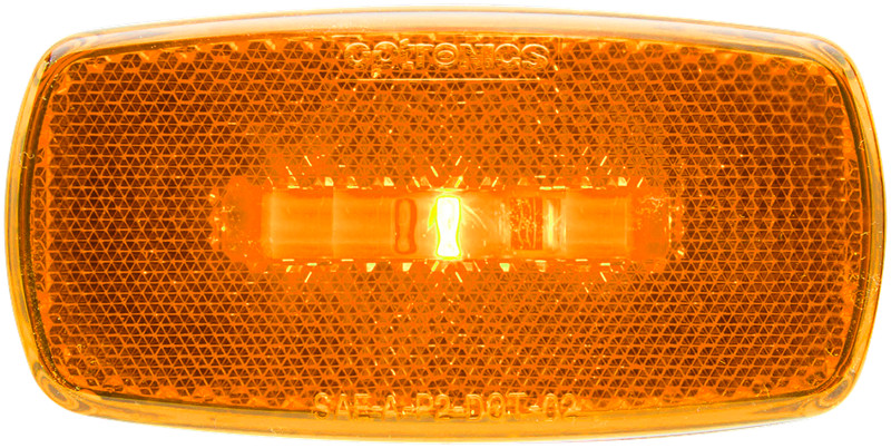 Optronics – MCL0032ABB – ONE LED MARK LIGHT OVAL BLK BSE AMBER – (Pack of 1)