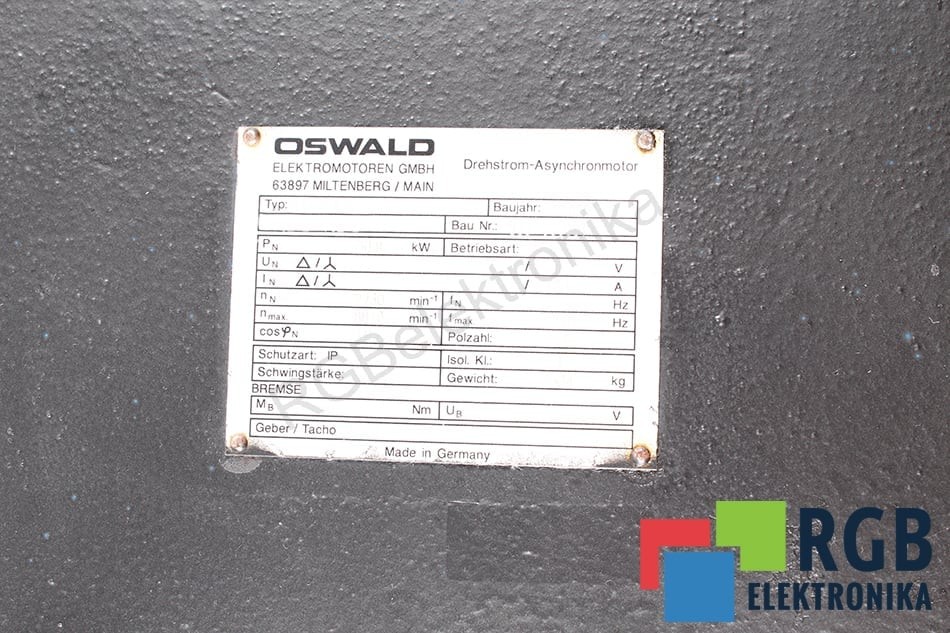 QD18.2FR OSWALD ELEKTROMOTOREN – Refurbished – 24 Months Warranty