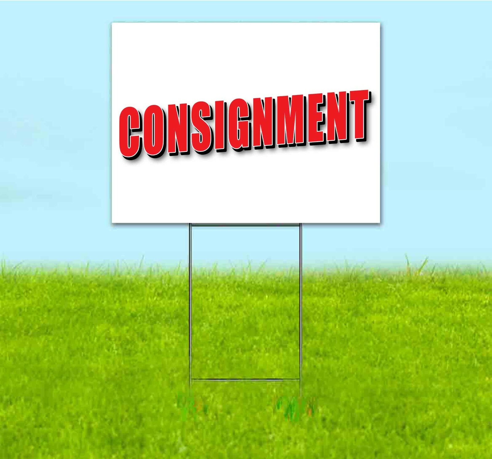 CONSIGNMENT 18×24 Yard Sign Corrugated Plastic Bandit Lawn