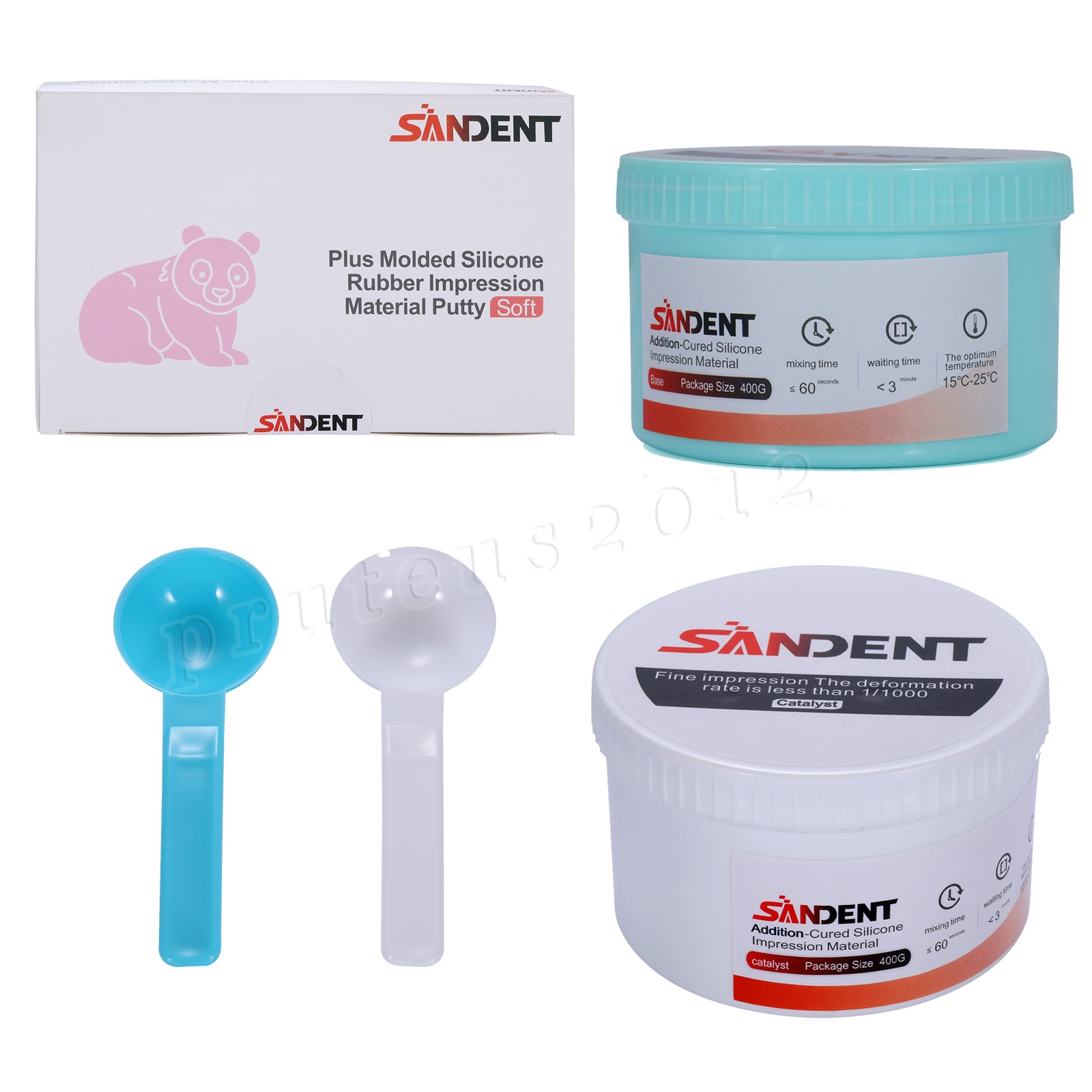 VPS PVS Dental Impression Silicone Material Putty + Light Body Set Fast/Normal