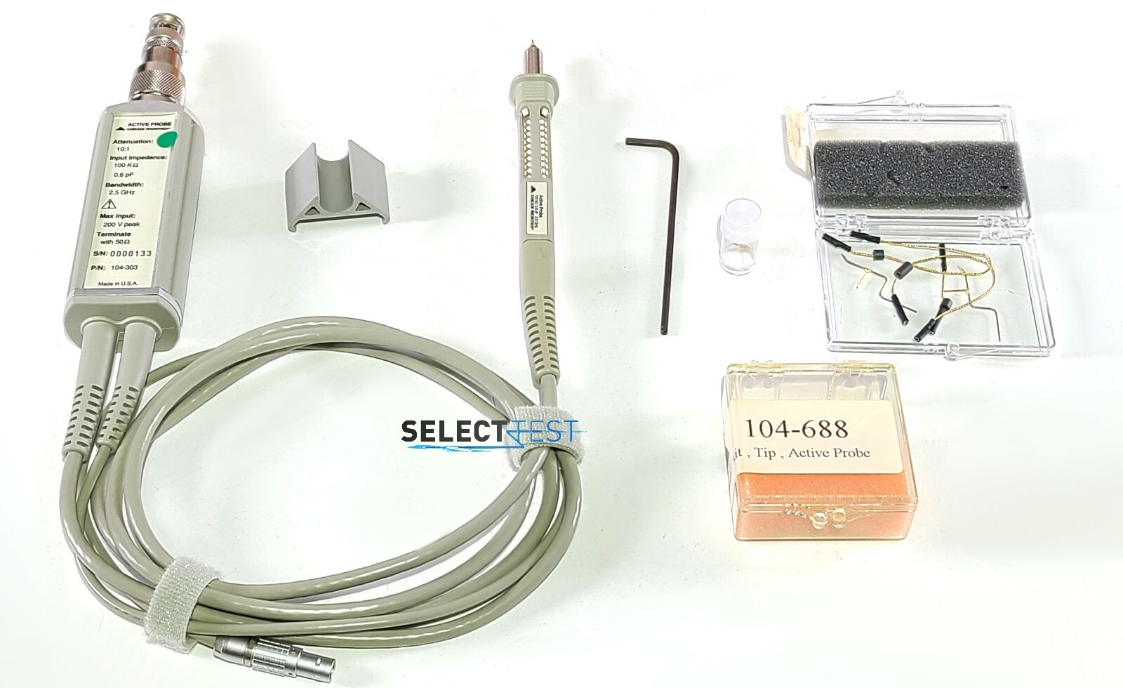 CASCADE 104-303 2.5 GHz 0.6pF ACTIVE PROBE (SIM. to HP 54701A) *LOOK* (REF 133G)
