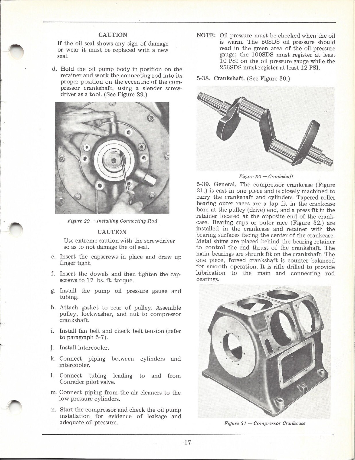 50 100 256 Air Compressors Operator, Service & Parts Manual Fits LeRoi SDS