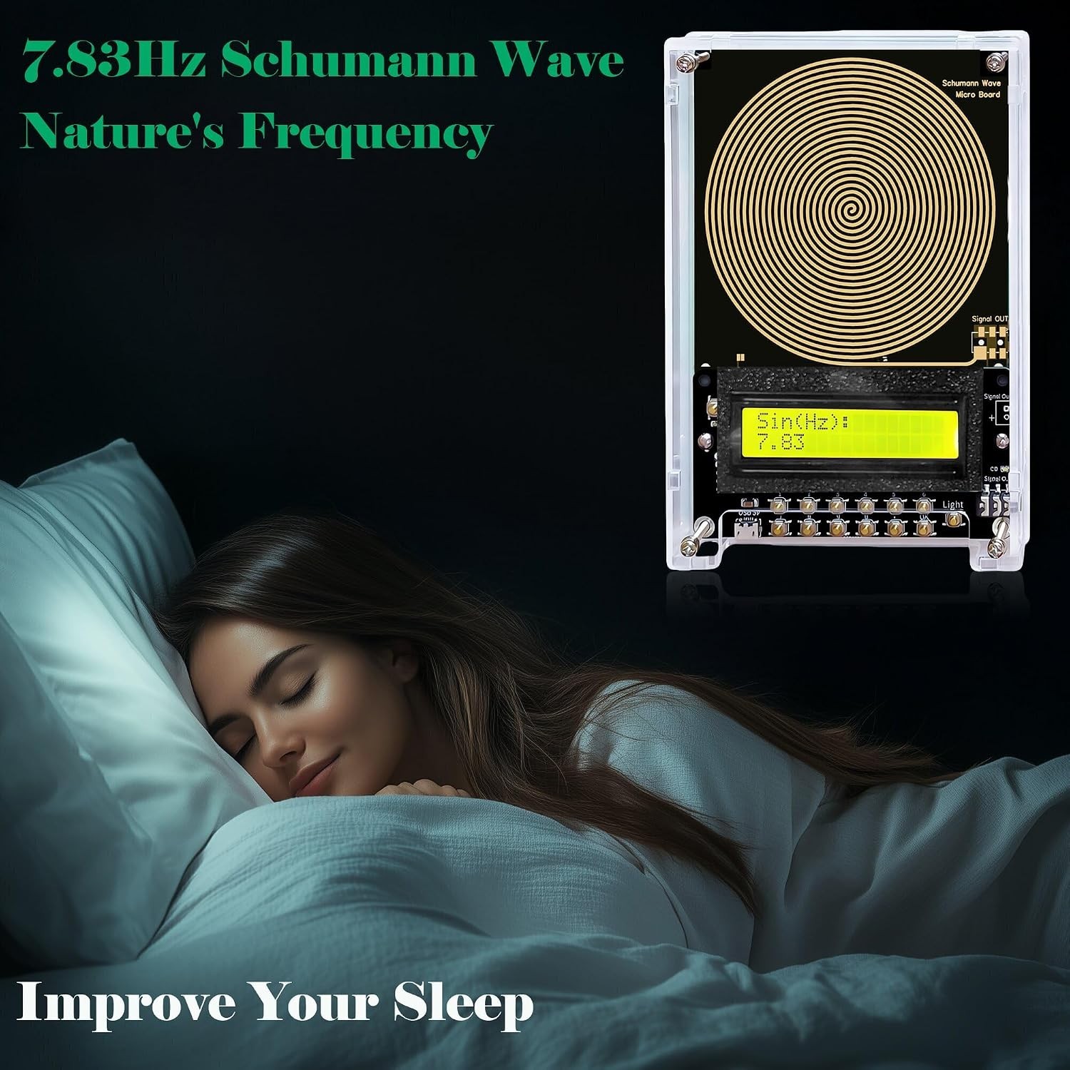 Adjustable Frequency Generator for Healing (0.01Hz-299Khz) 7.83Hz Schumann Reso