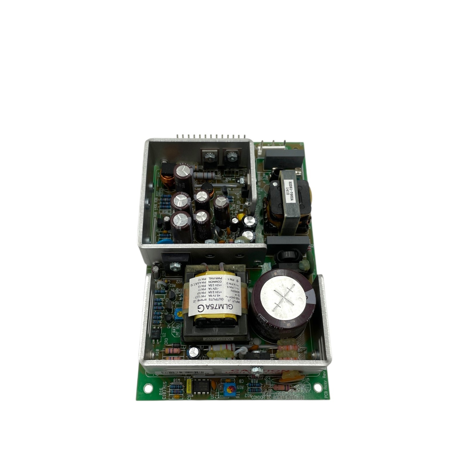 Condor GLM75AG 75W Medical Power Supply 02-34053-0071 Rev C Assembled