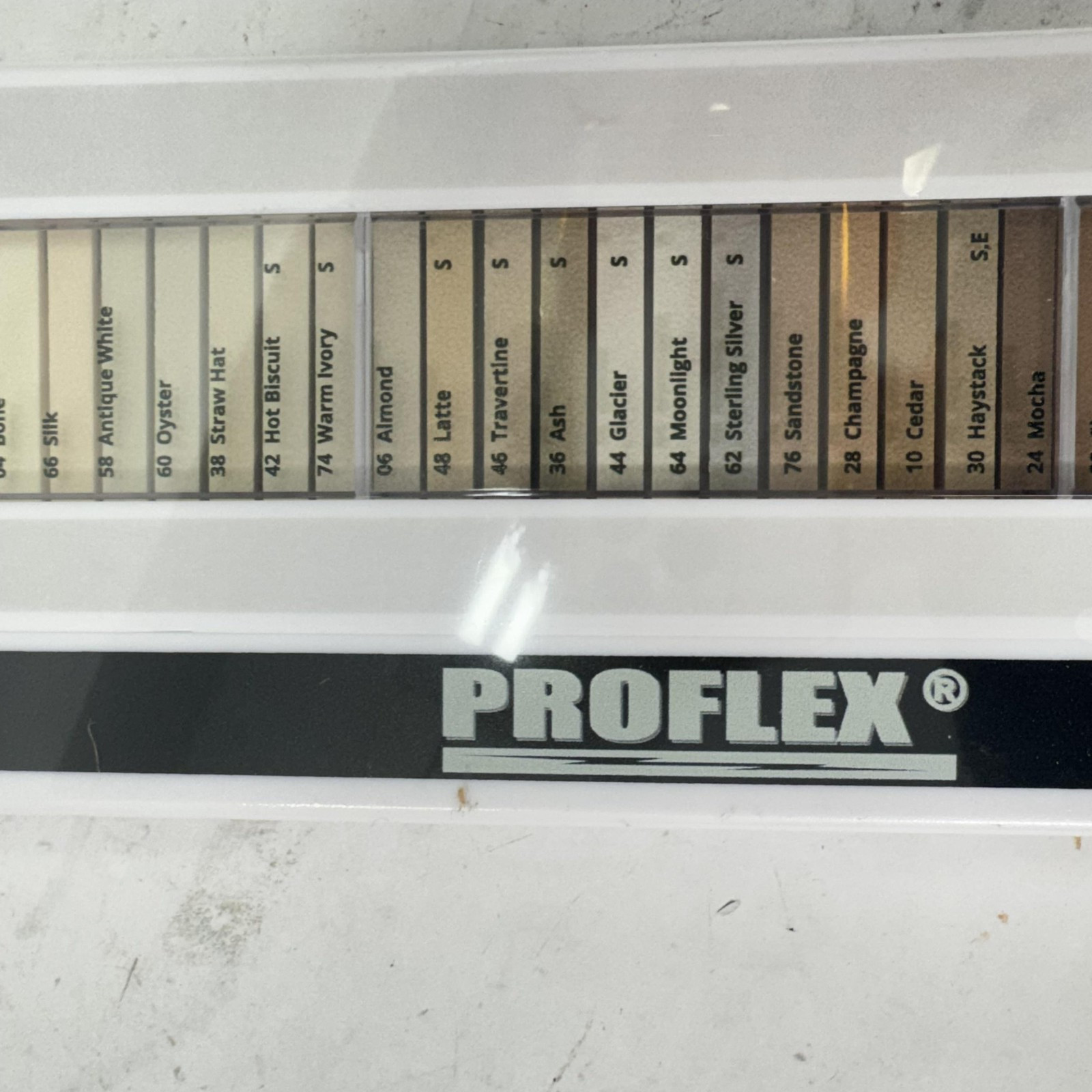 PROFLEX Grout Color Sample Kit Tile Selector Board Sanded Unsanded Caulk Epoxy